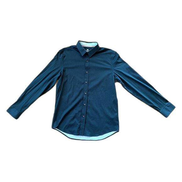 Buttercloth Green Black Regular Fit Button Up Shirt Top   Mens Size Large - Picture 3 of 10